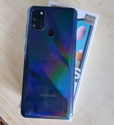 samsung galaxy s: Samsung Galaxy A21S, rəng - Göy, İki sim kartlı