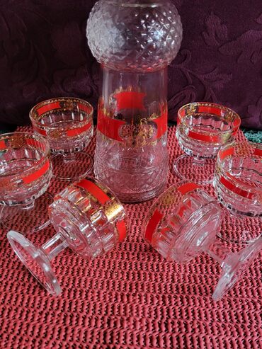 Čaše: Servis nov italijanski za zestoko pice iz 60,70ih. Servis — 3