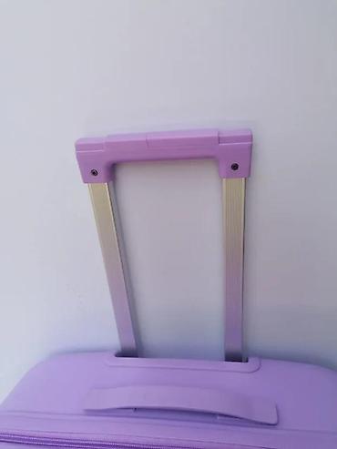 Putni koferi i torbe: Tvrdi kofer na točkiće – ljubičasti - Materijal: čvrsta ABS/plastična — 11