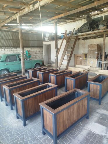 Bitkilər üçün dibçəklər: 🇦🇿Bakı şəhəri üzrə zəmanətli Taxta dipçəklərin topdan və pərakəndə — 10