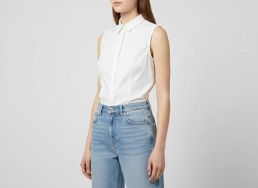 bluza z rozcięciami po bokach h m: H&M, Bluzka damska, rozmiar XS