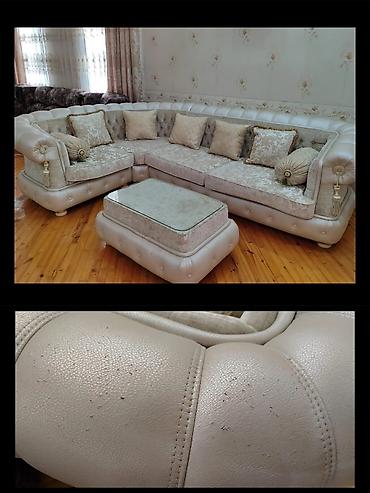 🌙 Nure kolleksiyası 🛋️ Künc divan + jurnalni - Ölçü: 2×3 m - Açılan