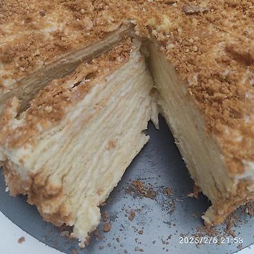 Выпечка, хлебобулочные изделия: Торт Наполеон домашний, все свежее, готовится на заказ — 7