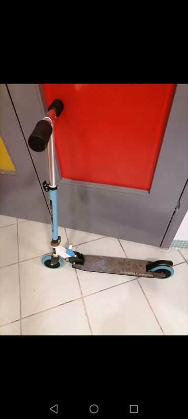 Trotineti, skejtbordovi i hoverbordovi: Trotinet za dete rasklapajući na 2 točkića silikonska. plavi — 11