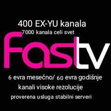 IPTV Televizija za sve uredjaje pc android box smart tv Ex-yu kanali
