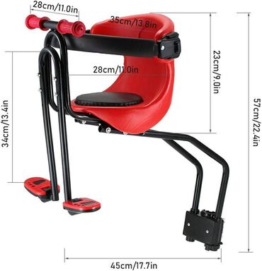 Dodaci za bicikl: Dečije prednje sedište za bicikl sa ojačanom dvotačkastom podrškom - — 5