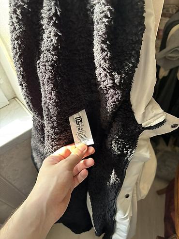Kurtkalar: Unisex qış parka gödəkçə - Rəng: açıq boz (xaki-bozumtul ton) - Ölçü — 3