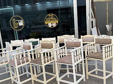 bar mebel: Vizajist/makeup üçün hündür kreslolar – klassik dizayn - Model — 1