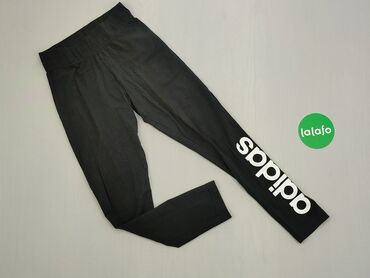 Spodnie Adidas, XS (EU 34), stan - Dobry, wzór - Print, kolor - Czarny