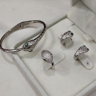 Серебряные наборы украшений: Набор украшений, Проба 925, Женские, Новый — 9