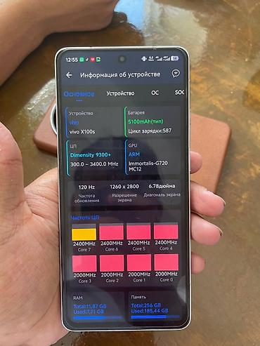 poco x1: Смартфон vivo X100s, белый 256гб камерафон 93%акб 2.2млн антуту — 1