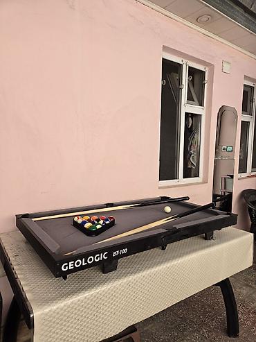 bilyard şarları: 🔸️Uzunluq: 118 cm 🔸️En: 64 cm 🔸️Çəki: 14 kg Stolüstü, stolustu — 1