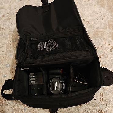 Fotokameralar: Nikon D3100 fotoaparatı yaxşı vəziyyətdədir. Çantası, kartı və digər — 5