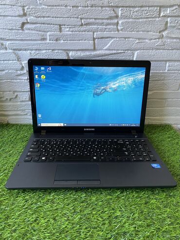 компьютер для офиса: Ноутбук, Samsung, 8 ГБ ОЗУ, Intel Celeron, 15.6 ", Б/у, Для несложных задач, память HDD + SSD