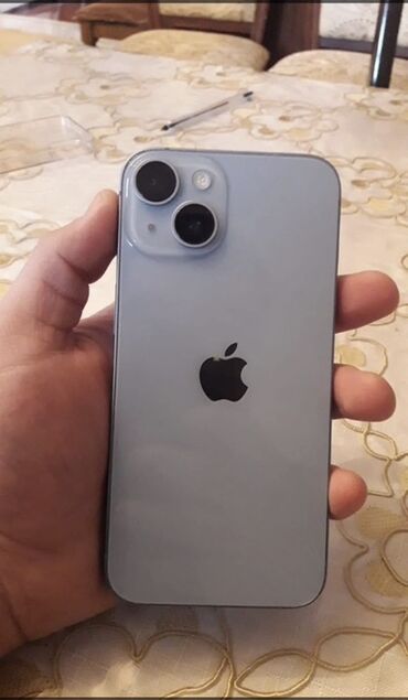 зарядки для айфонов: IPhone 14, Голубой, Беспроводная зарядка, Face ID