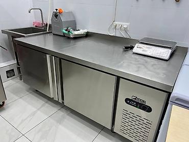 Другое оборудование для кафе, ресторанов: Вытяжка промышленная, стол из нержавейки, мойка, котломойка, стеллаж — 20