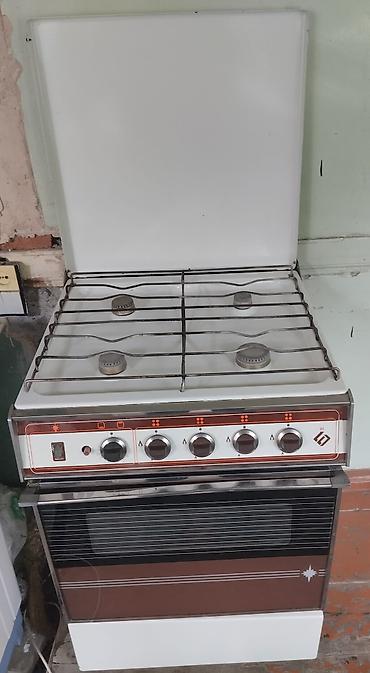 qaz sobası 4 goz: Qaz sobası – 4 gözlü, üst qapaqlı model - Üst hissə: 4 qaz ocağı — 1