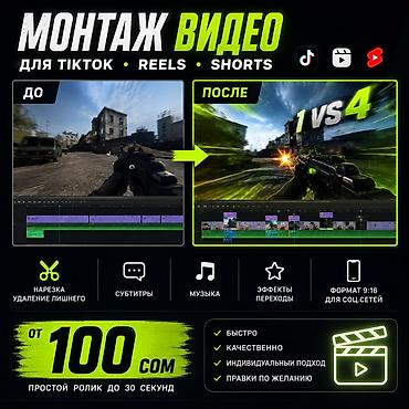 для тик тока: Монтирую короткие видео для TikTok, Reels и Shorts. Что могу сделать — 1