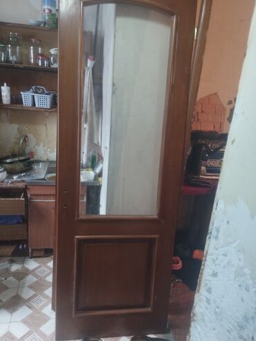 Otaq qapıları: Taxta qapı və qutu-komplekt размер:80/220 - Material: ağac (qəhvəyi — 6