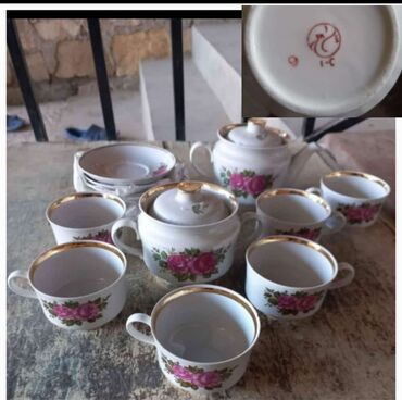 madonna çay dəsti: Чайный набор, цвет - Белый, Фарфор, Alpina, 6 персон, Азербайджан