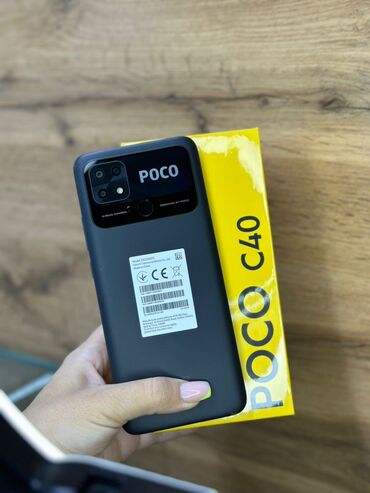 Poco: Poco C40, Новый, 128 ГБ, цвет - Серый, В рассрочку, 2 SIM