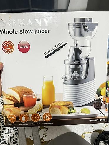 соковыжималки шнековые: Вертикальная шнековая соковыжималка SOKANY JE-32 (Whole Slow Juicer) — 1