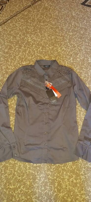 Köynək və bluzalar: Məhsul təsviri: 1) Qadın uzunqollu bluz - Rəng: çəhrayı - Yaxa — 8