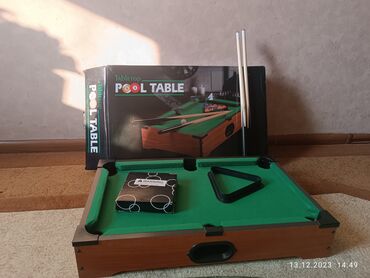 poo: Pool Table Мини-Бильярд настольная игра все в комплекте