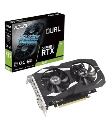 Жёсткие диски (HDD): Видеокарта Asus GeForce RTX 3050, 6 ГБ, Новый