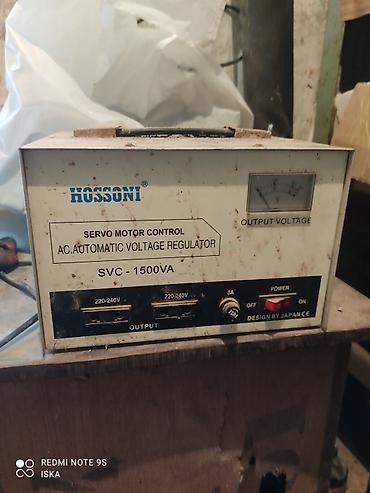 ast 17500 generator: HOSSONI SVC-1500VA servo tipli avtomatik gərginlik tənzimləyicisi — 1