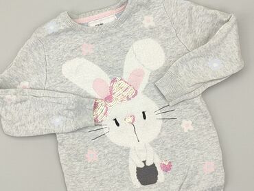 spódniczka szara: Sweatshirt, Young Dimension, 4-5 years, 104-110 cm, condition - Good