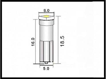 drveni stol: LED sijalica T5 SMD – plava, za osvetljenje instrument table i — 2