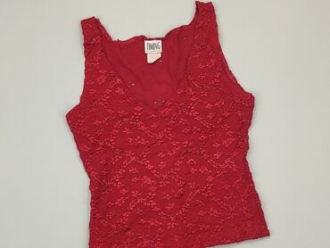 czerwona satynowa bluzka: Bluzka, 5-6 lat, 110-116 cm, stan - Bardzo dobry