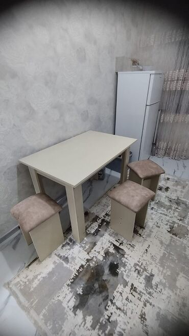 metbex stol stul desti: Mətbəx üçün, Yeni, Açılmayan, Dördbucaq masa, 4 stul