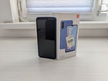 мейзу про 9: Xiaomi, Redmi 9T, Колдонулган, 64 ГБ, түсү - Көк, 2 SIM