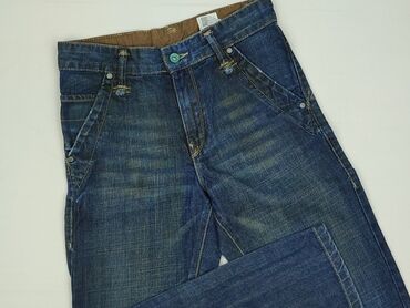 spodnie woskowane czarne: Jeans, 11 years, 146, condition - Very good