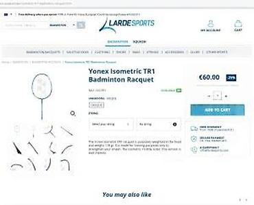 Rekviziti za vežbanje: Yonex Isometric 80 badminton reket - Model: Yonex Isometric 80 — 12