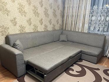 Divanlar: Künc divanı – çevrilən və anbarlı - Forma: L-şəkilli künc divanı, sağ — 1