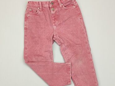 różowe jeansy bershka: Spodnie jeansowe, 2-3 lat, 92/98, stan - Zadowalający
