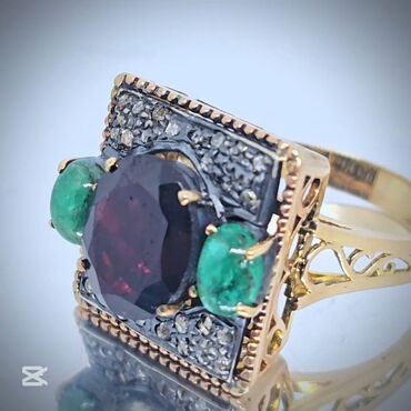 Üzüklər: Üzük, Sarı qızıl, Qranat — 2