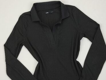 czarne koronkowe bluzki z długim rękawem: Bluzka Damska, SinSay, S, stan - Dobry