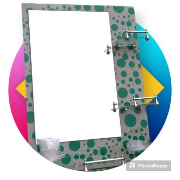 Güzgülər: Güzgü Divar üçün, Kvadrat, Hamam üçün, Naxışlı — 10