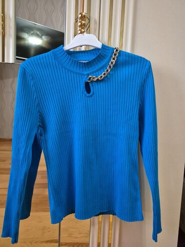 женские твидовые жакеты: Кофта, S (EU 36), цвет - Синий