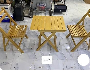işlənmiş stol və stullar: Açıq hava üçün yığıla bilən mebel dəstləri və şezlonq - Alüminium — 3