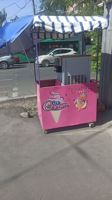 Другое оборудование для фастфудов: Продаю готовый бизнес по продаже мягкого мороженого. фризер, тележка