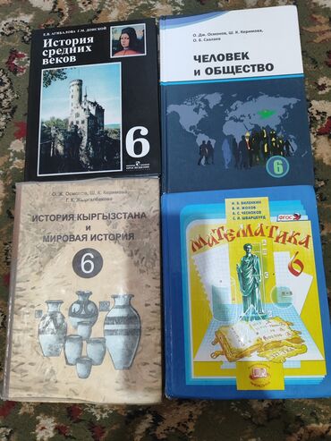 математика 6 класс с к кыдыралиев а б урдалетова гдз: Книги 6 класса история средних веков 200 сом человек и общество 160