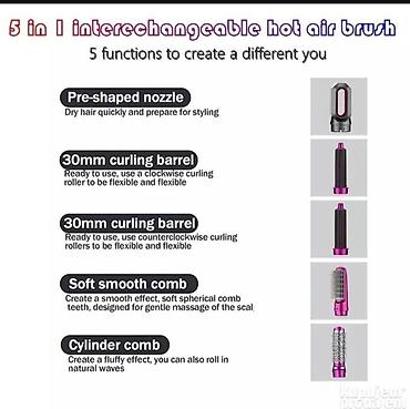 dm tapi: TP-5+1 Hot Air Styler – 5 u 1 fen/četka za stilizovanje kose Opis: - — 4