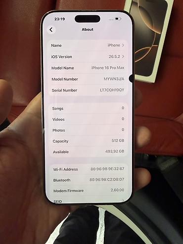 bluetooth qulaqciqlar: IPhone 16 Pro Max, 512 GB, Desert Titanium — 3