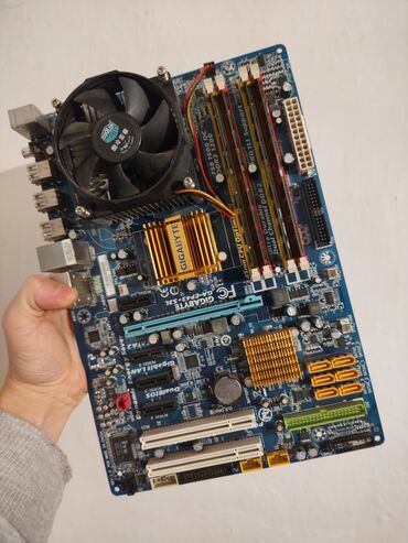 материнская плата 775: Материнская плата, Б/у, Gigabyte, LGA775, ATX, Для ПК