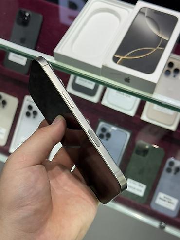 iphone cable: IPhone 16 Pro, Б/у, 512 ГБ, Natural Titanium, Защитное стекло, Чехол, Кабель, В рассрочку, 87 % — 4